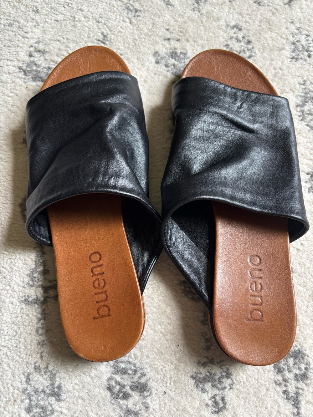 Bueno Leather Slide Sandals for Women
